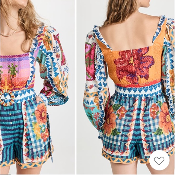 FARM Rio summer stitches romper - Picture 7 of 7